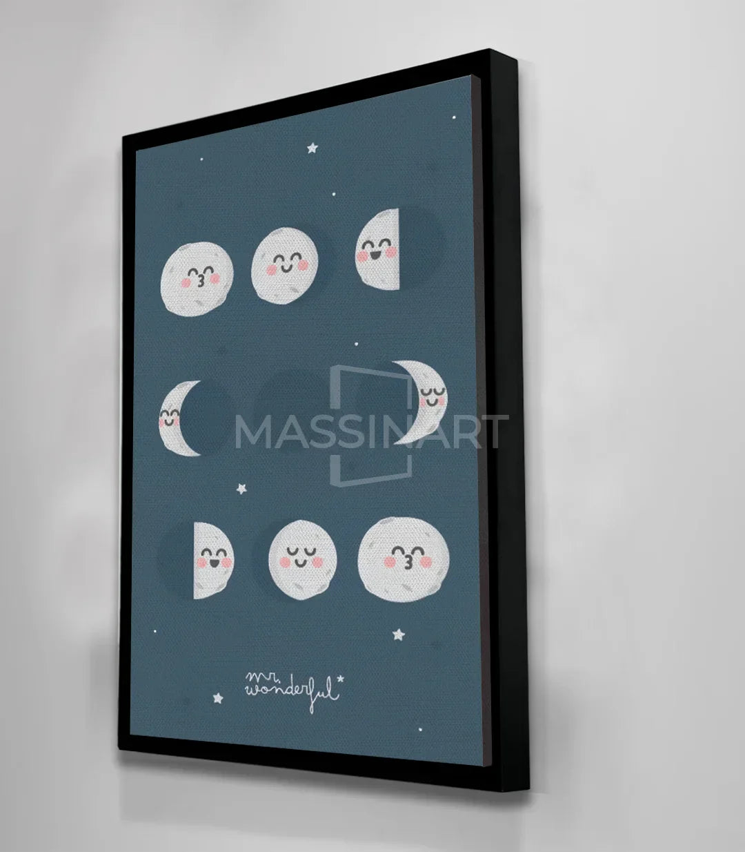 Cuadro luna suave Massinart — decoración dulce para habitación de niño o niña