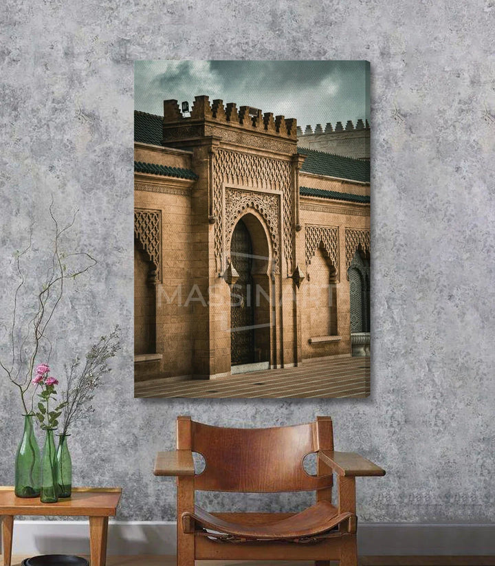 Cuadro Opulent Gate en ambientación de despacho con decoración oriental — Massinart