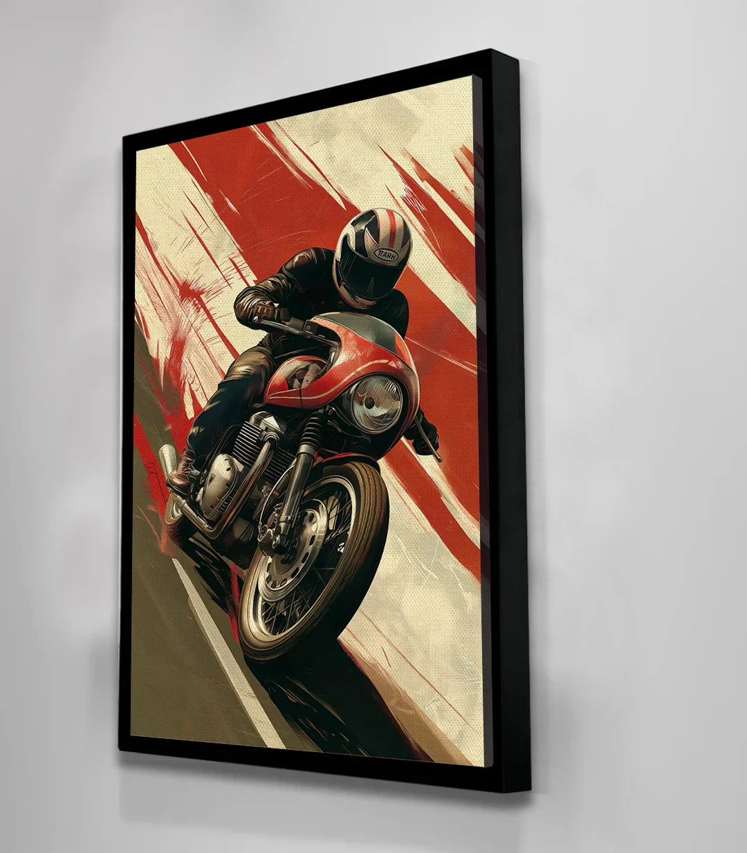 Estilo urbano garaje — Cuadro Moto Master arte mural velocidad y adrenalina