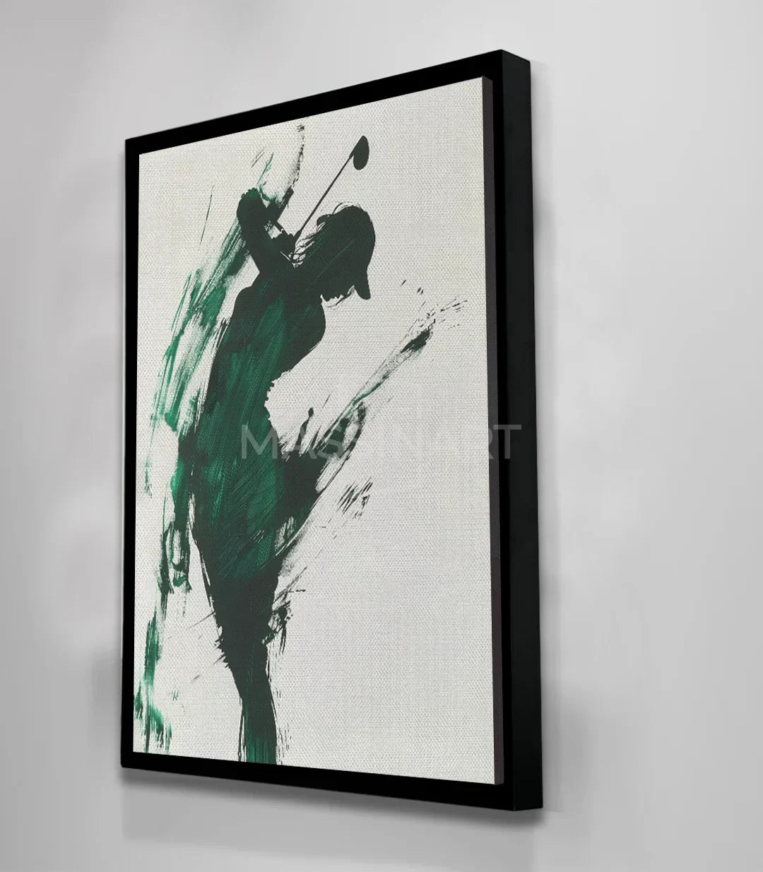 Cuadro Release arte deportivo expresionista, en ambiente de oficina - Massinart