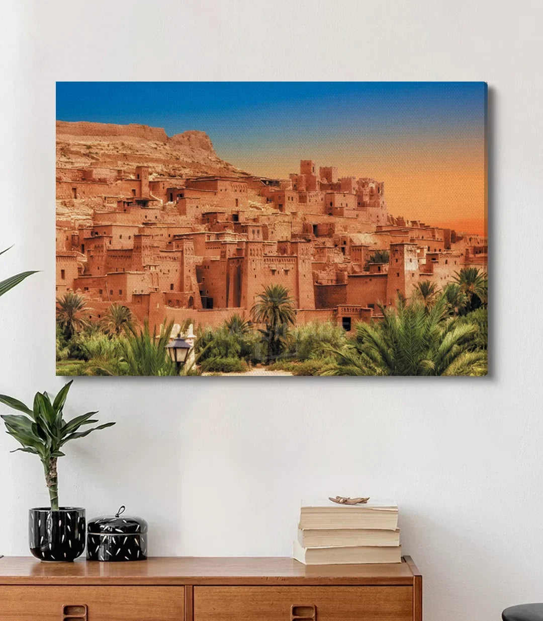 Cuadro paisaje desierto Marruecos Aït Benhaddou Massinart