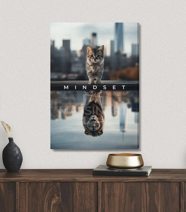 Cuadro Mindset Massinart — detalle fotografía artística gato