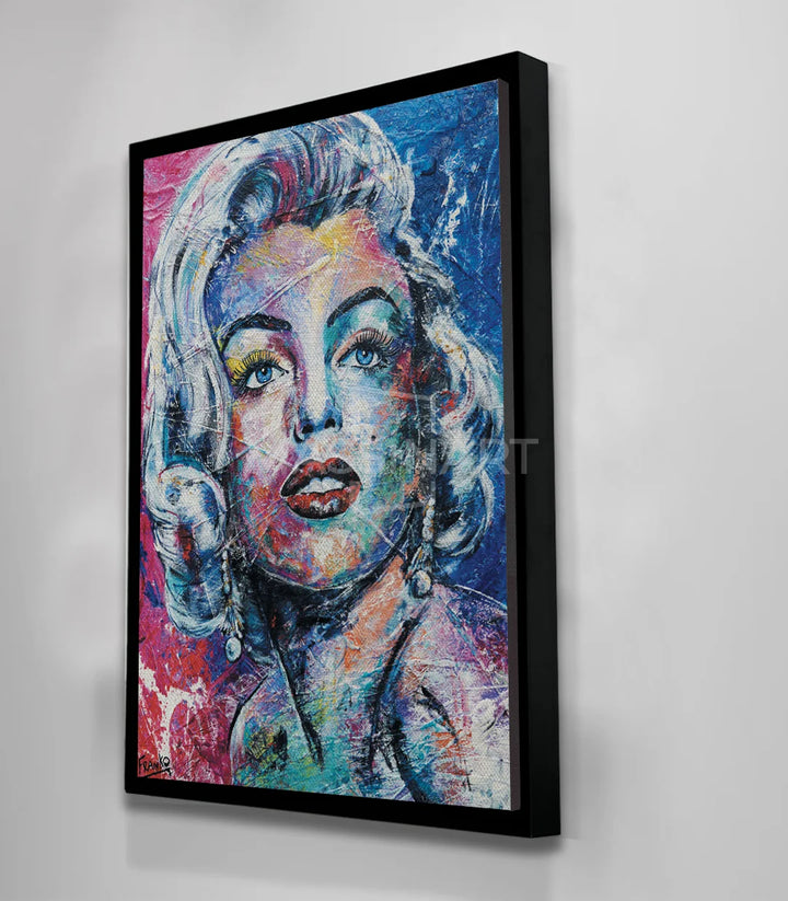 Marco negro cuadro retrato Marilyn Dream Massinart