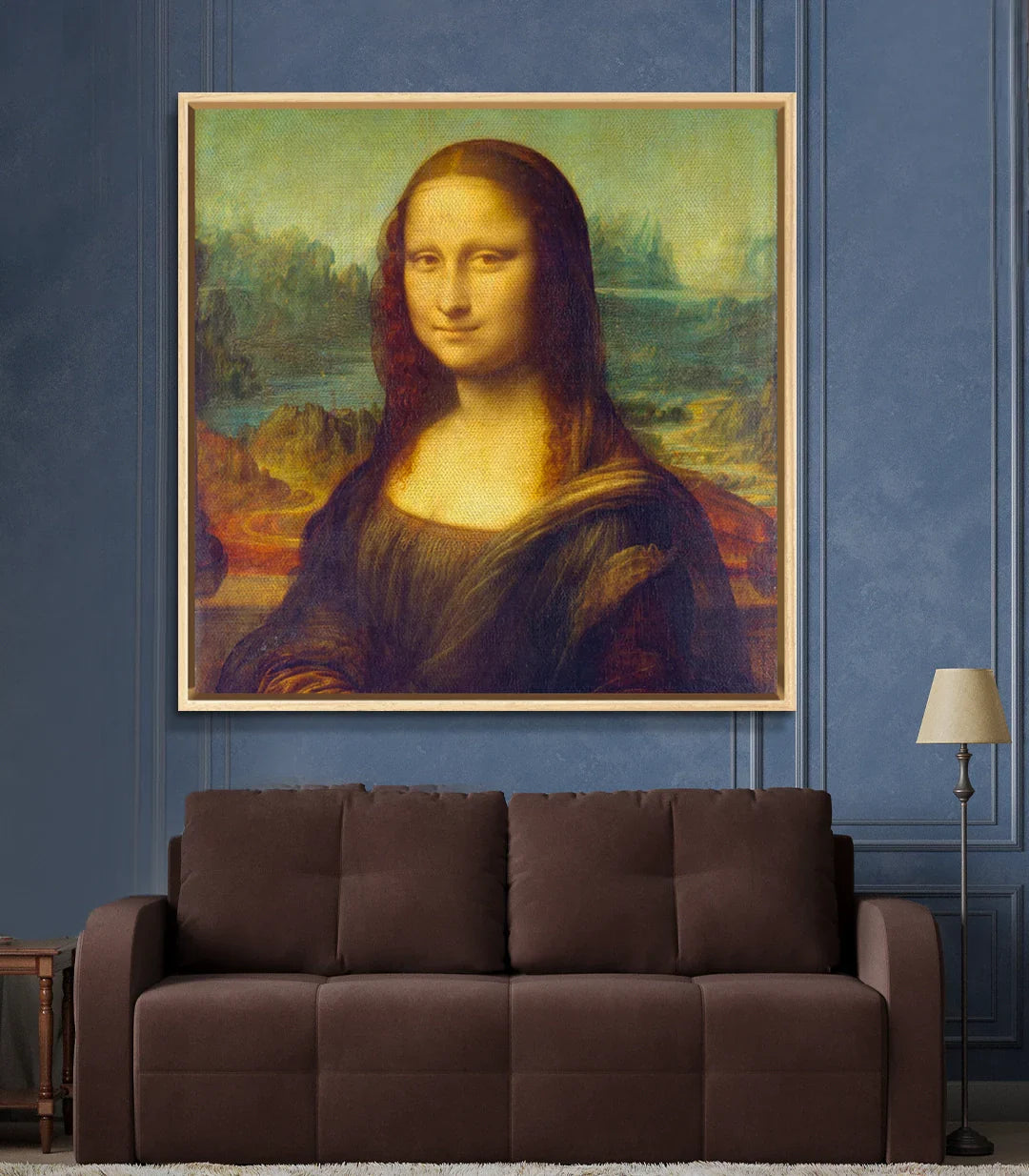 Cuadro La Gioconda decoración pasillo moderno Massinart
