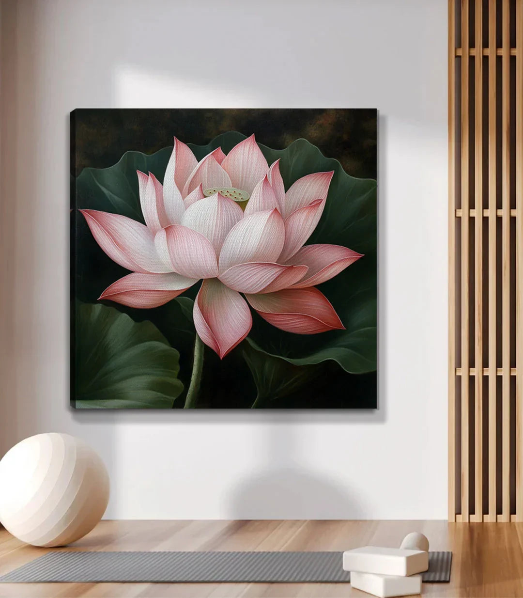 Cuadro floral zen para spa y centro de bienestar — Massinart