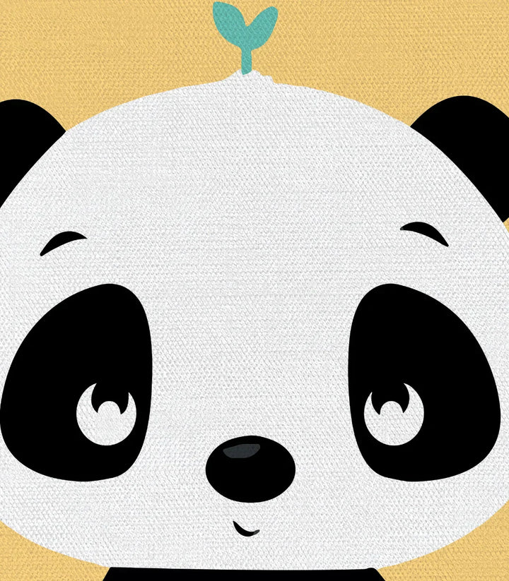 Cuadro decoración habitación infantil minimalista panda y oso amigos