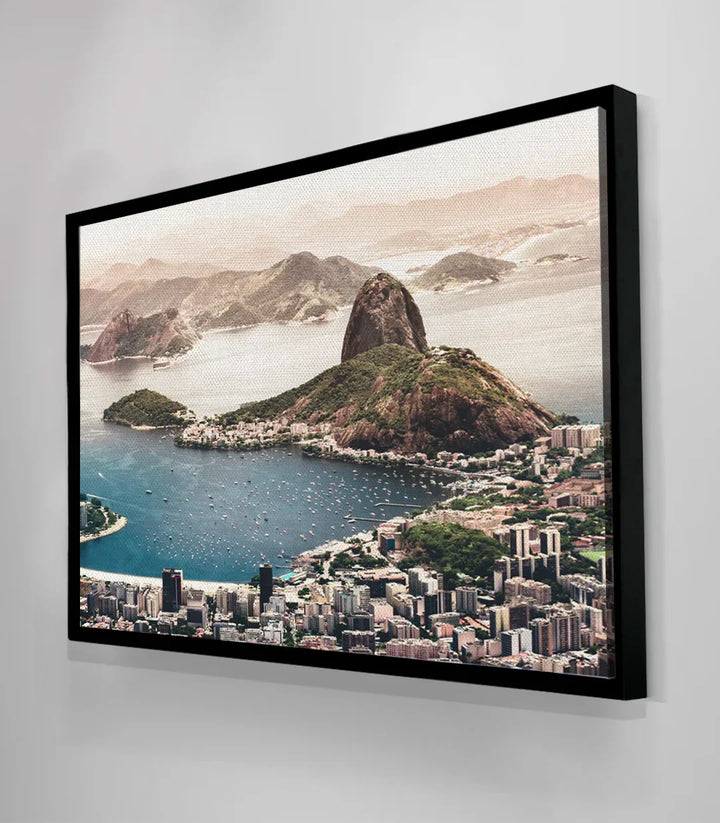 Cuadro Río de Janeiro en salón o dormitorio decoración mural Massinart