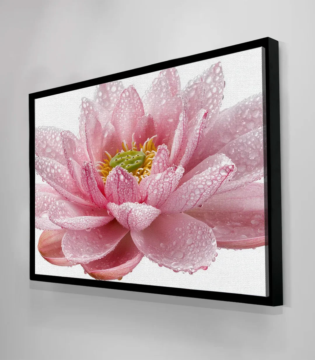 Cuadro Pink Lotus en decoración de despacho estilo zen — Massinart