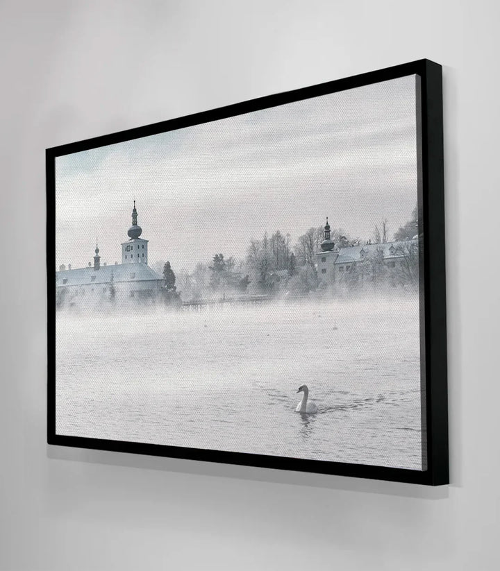 Cuadro Winter Landscape paisaje invernal nevado decoración Massinart