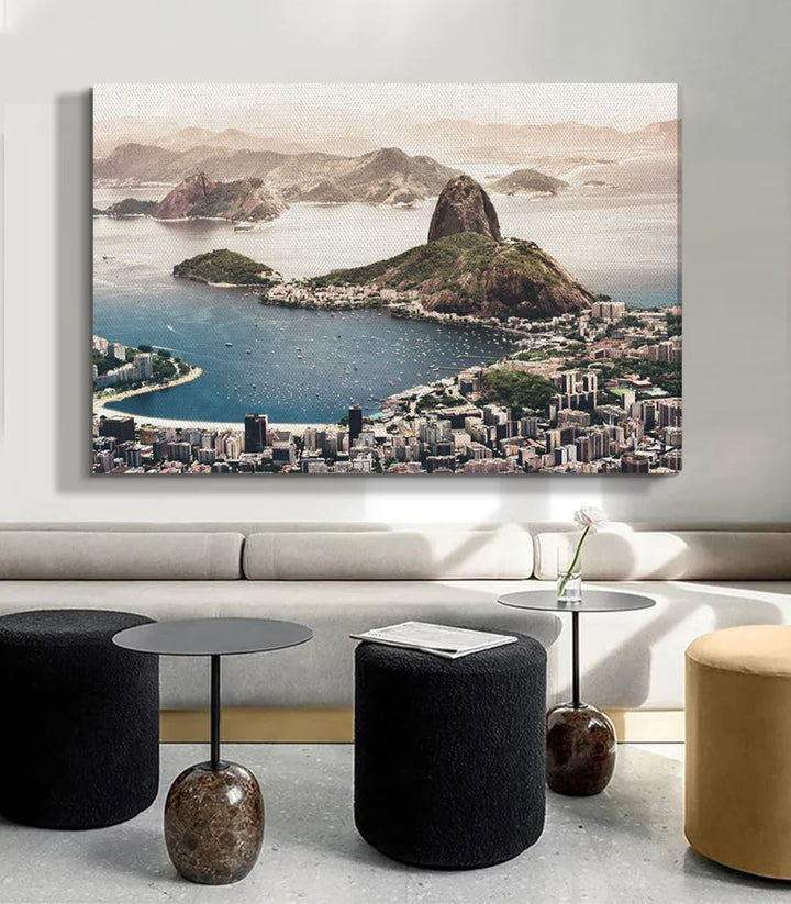 Decoración interior contemporánea cuadro paisaje Río de Janeiro Massinart