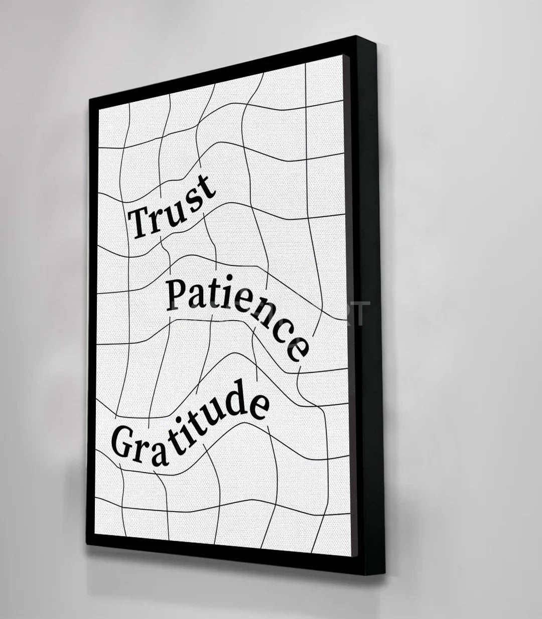 Cuadro decorativo espacio de trabajo — diseño contemporáneo con tipografía, Massinart