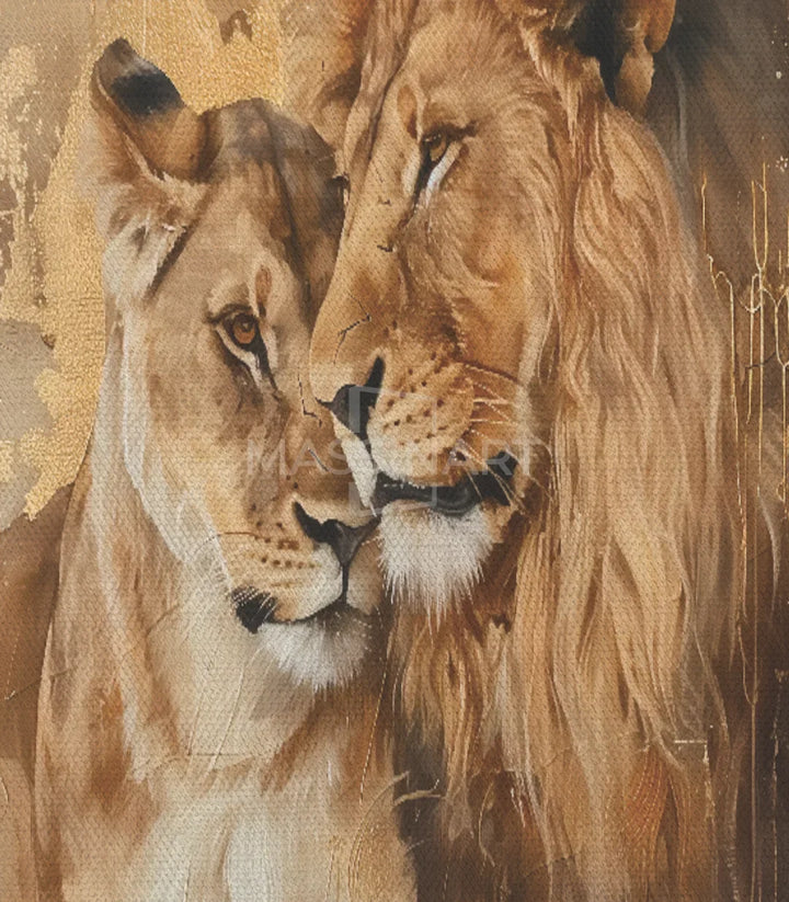 Cuadro Royal Bonds en ambientación de salón de diseño, arte mural decorativo Massinart