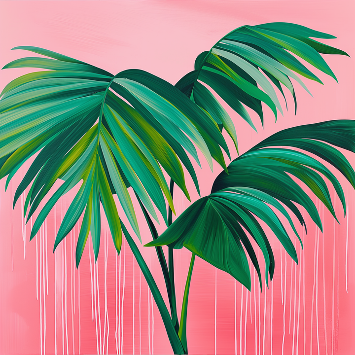 Cuadro hojas contemporáneo Soft Fronds Massinart