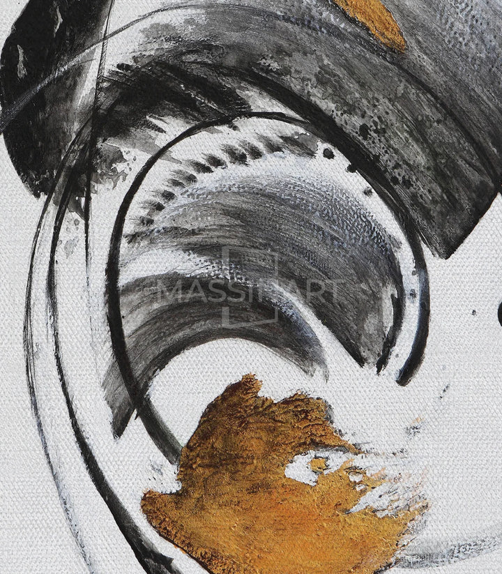 Cuadro Energy con formas orgánicas abstractas en despacho, Massinart