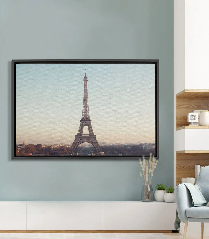 Cuadro Torre Eiffel París horizontal — fotografía arquitectura urbana estilo photo-art
