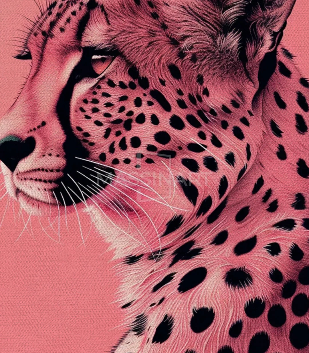 Cuadro Rosy Majesty en formato vertical — arte mural decorativo