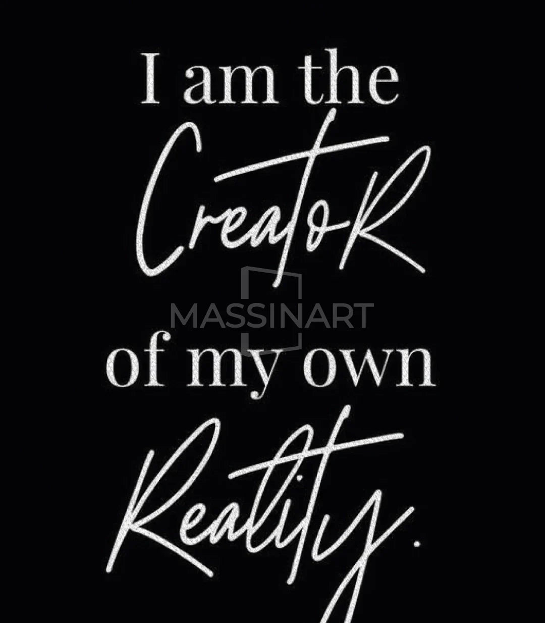 Cuadro 'Creator of my Reality' inspiración diaria decoración mural Massinart