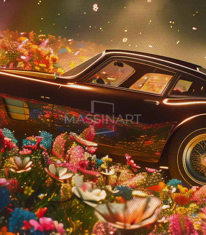 Decoración mural Flower Ride estilo contemporáneo Massinart