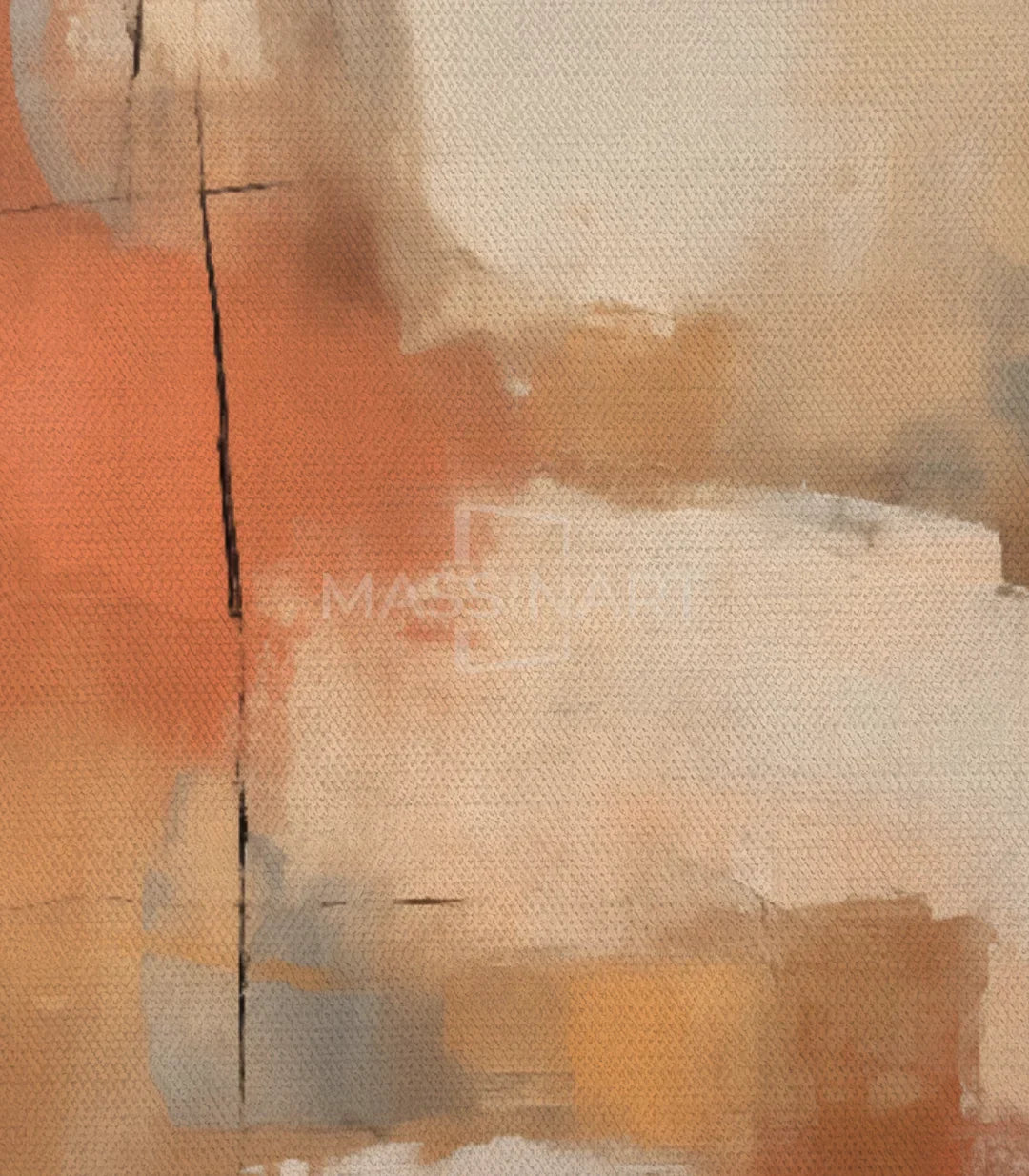 Glow moderno – cuadro abstracto terracota — Massinart