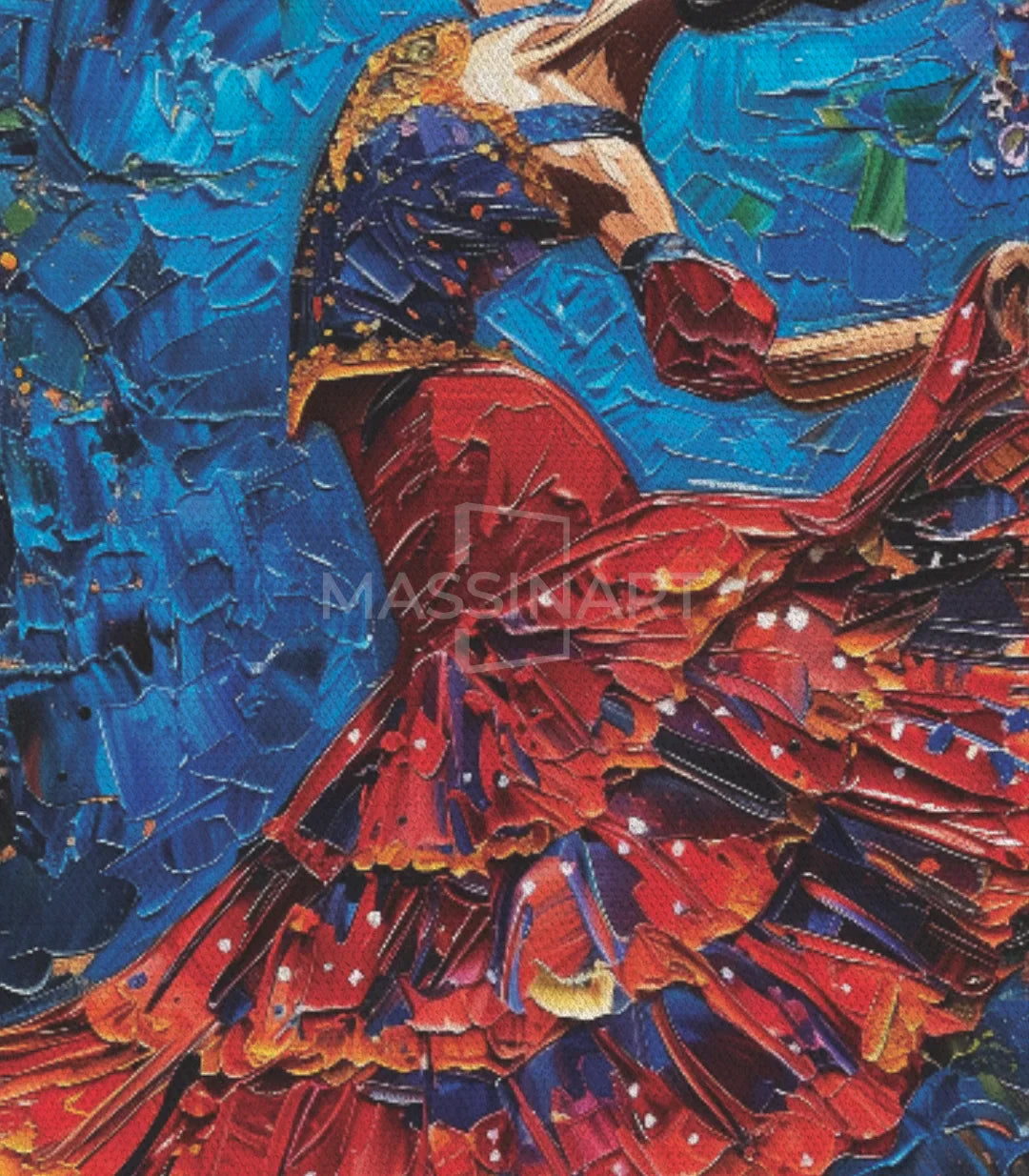 Variante decorativa — cuadro de bailaora expresionista Massinart