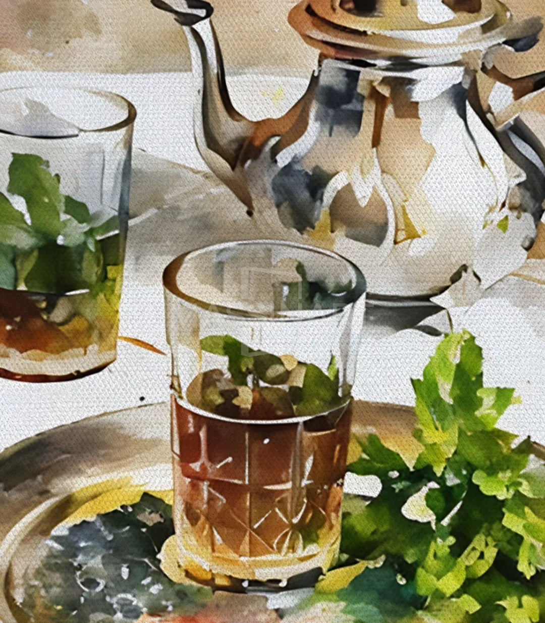 Cuadro Moroccan Tea en hotel — decoración profesional de estilo oriental, Massinart