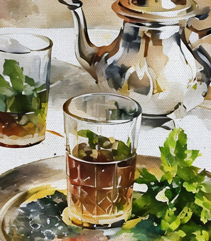 Cuadro Moroccan Tea en hotel — decoración profesional de estilo oriental, Massinart