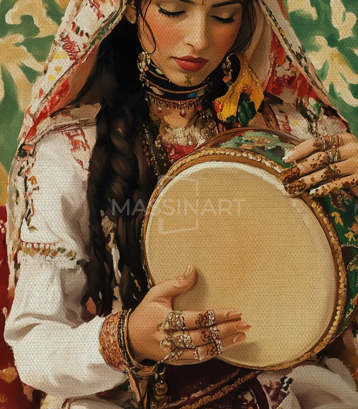 Ambiente Amazigh Rhythm — cuadro figurativo temática marroquí — Massinart