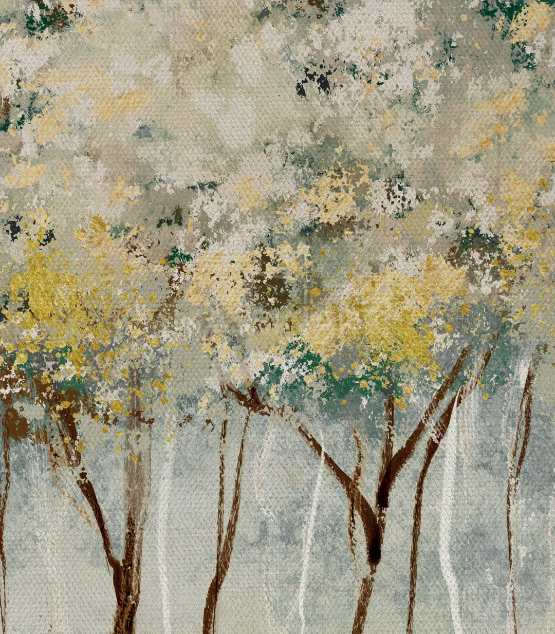 Happiness Tree — cuadro abstracto contemporáneo estilo minimalista, Massinart