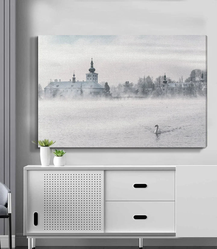 Cuadro Winter Landscape cuadro decorativo pared salón Massinart