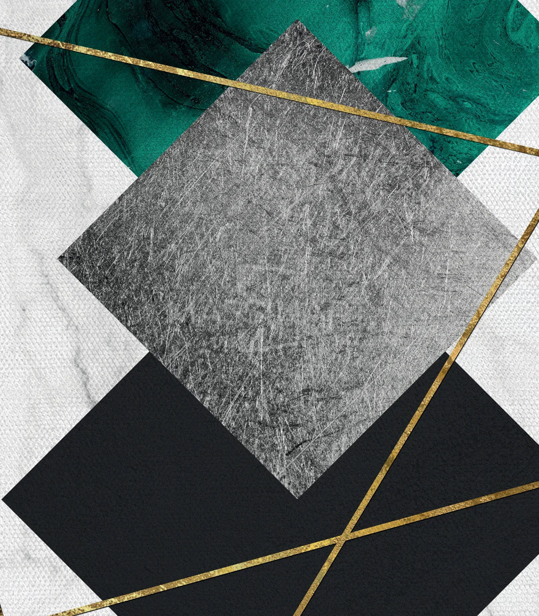 Cuadro abstracto díptico formas geométricas decoración contemporánea — Massinart
