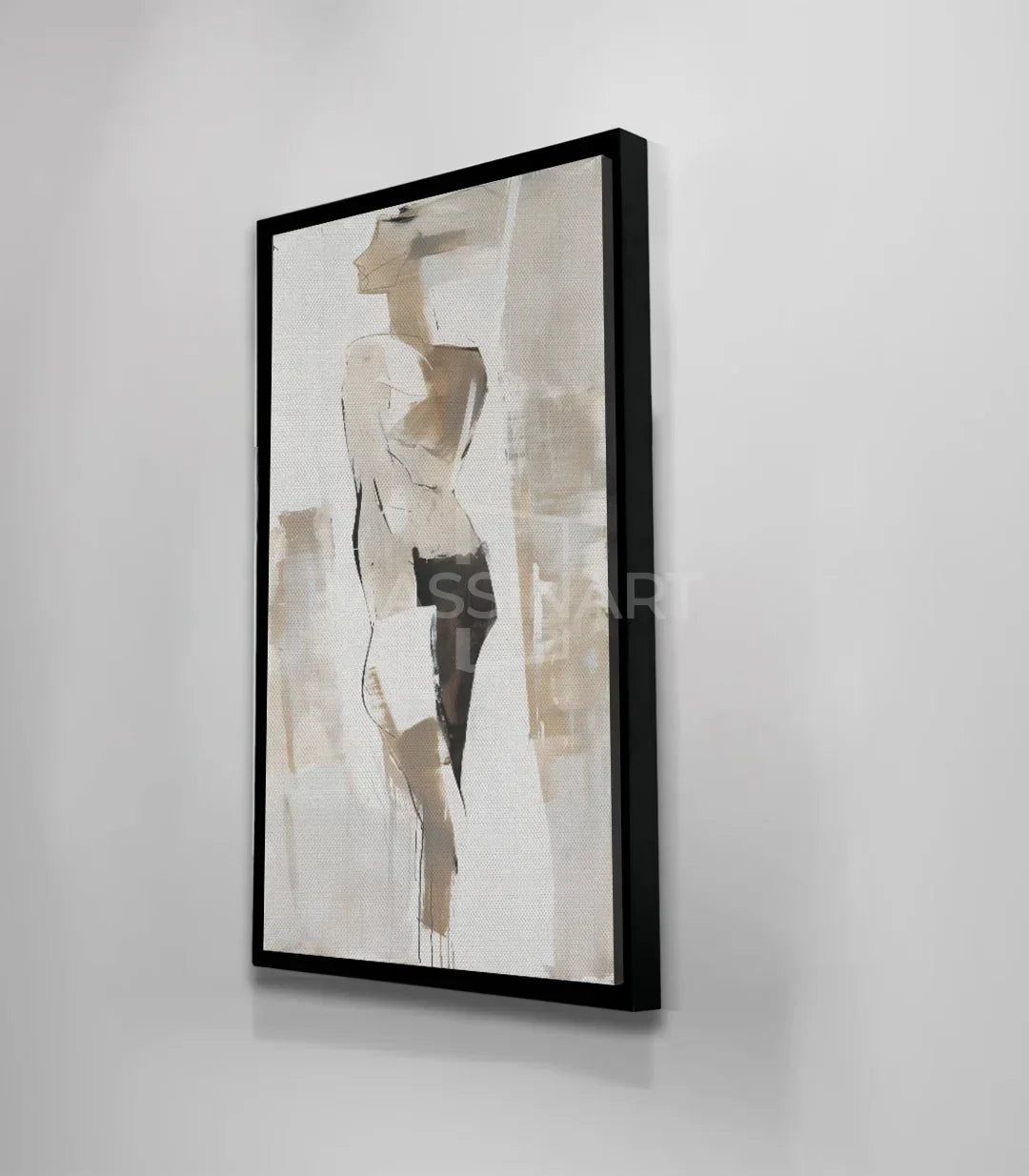 Decoración pared dormitorio con cuadro silueta Vogue — Massinart