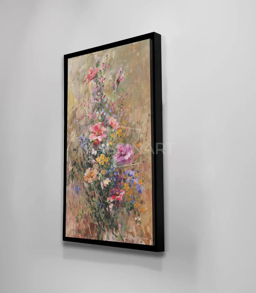 Paleta de colores rosas amarillos beige cuadro naturaleza Thrive Massinart