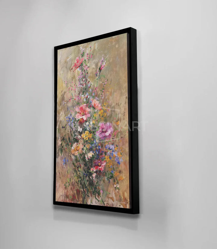 Paleta de colores rosas amarillos beige cuadro naturaleza Thrive Massinart
