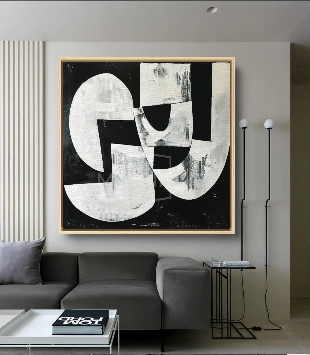 Cuadro Rhythm Massinart — ambientación en decoración interior contemporánea