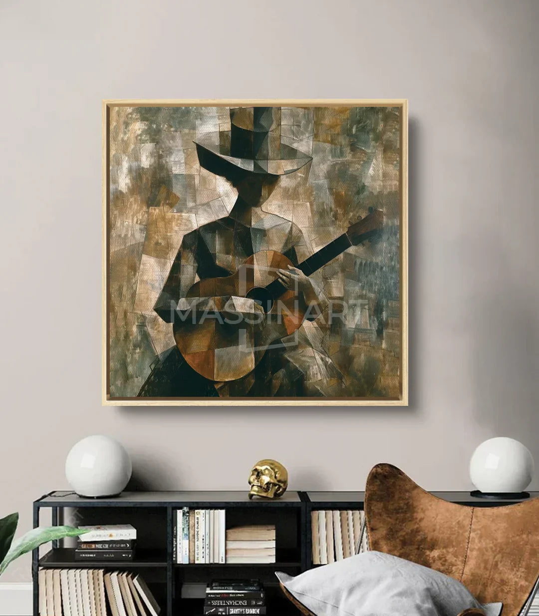 Cuadro Chords sobre escritorio arte música decoración Massinart