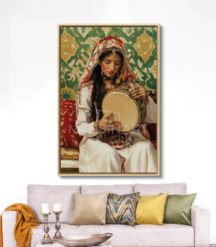Ambiente Amazigh Rhythm — decoración interior salón en tonos beige — Massinart