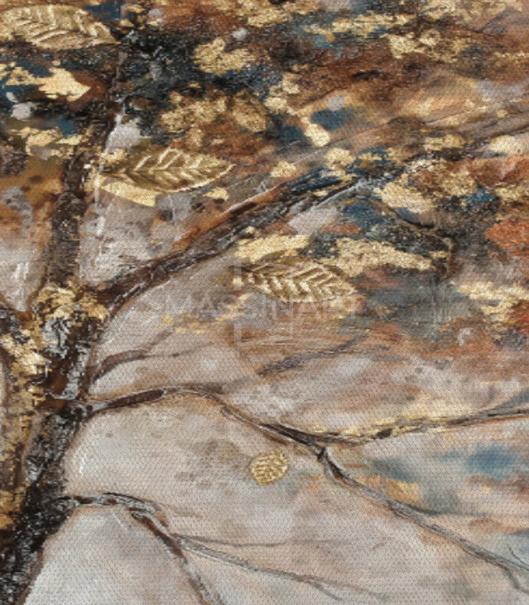 Detalle rama árbol tríptico Tree of Life Massinart