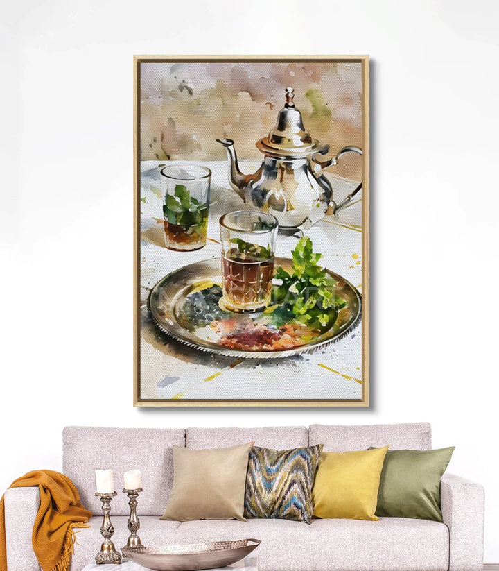 Cuadro Moroccan Tea en comedor — ambiente acogedor y decoración artística de pared, Massinart