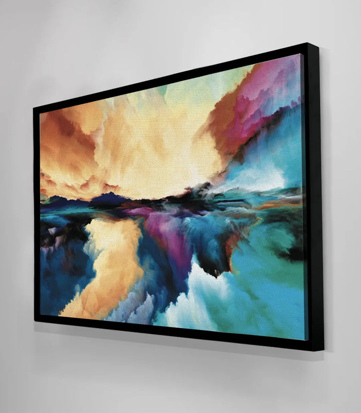 Cuadro abstracto Explosion Art ideal para pasillo o despacho — decoración interior Massinart