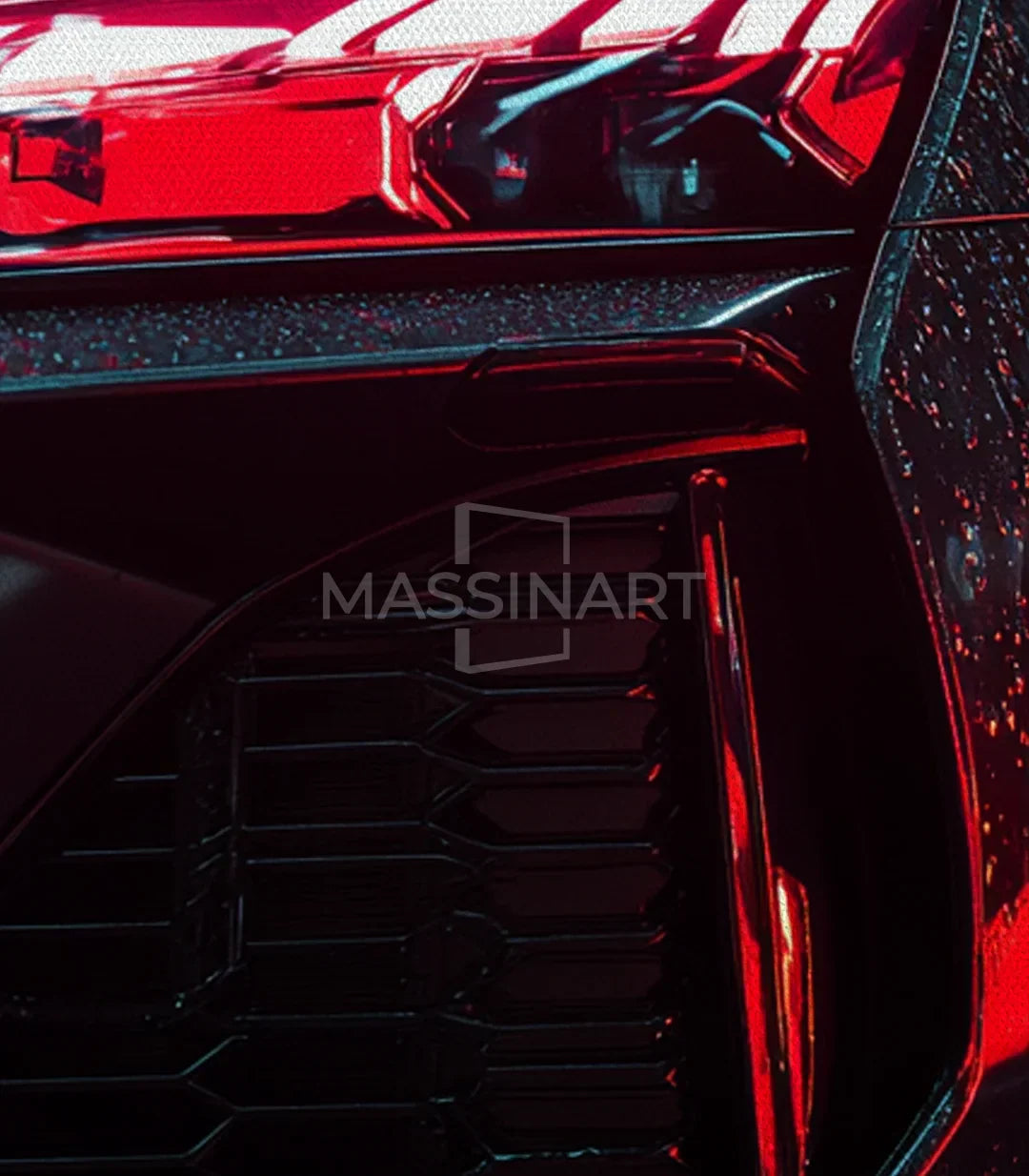 Cuadro Bold Light coche neón Massinart