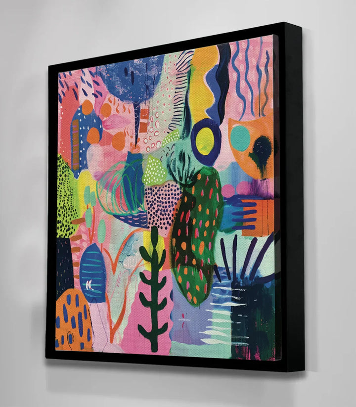 Cuadro Sylvan Muse decorando la pared de un pasillo con estilo moderno — Massinart