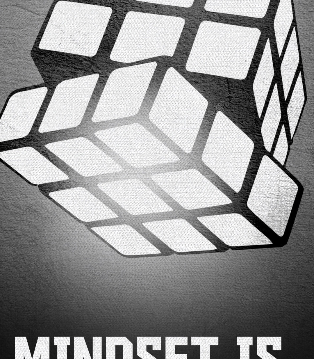 Cuadro geométrico cubo de Rubik arte mural decorativo Massinart
