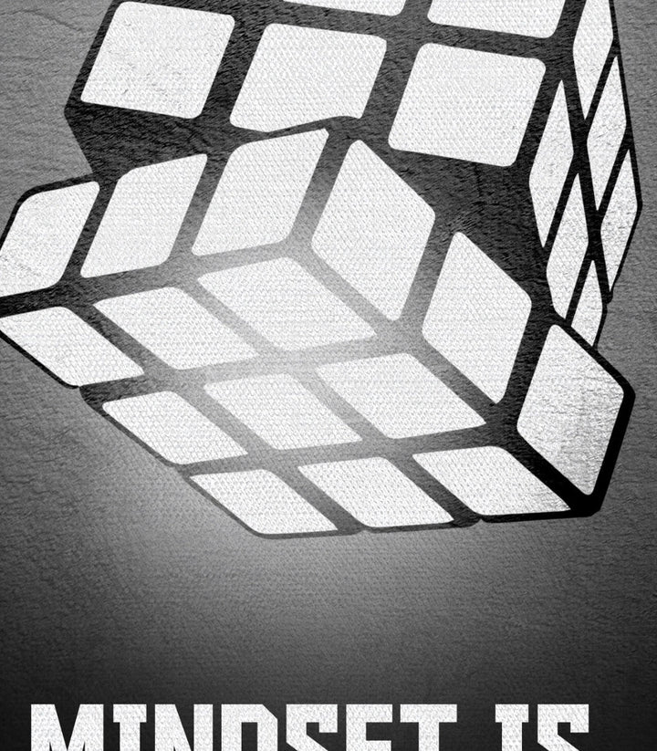 Cuadro geométrico cubo de Rubik arte mural decorativo Massinart
