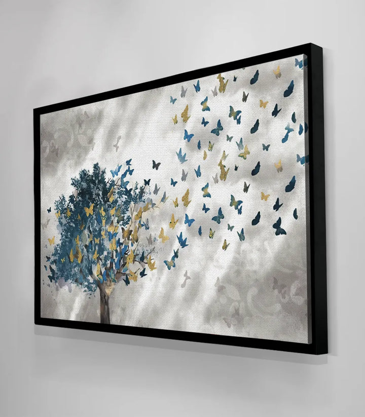 Cuadro Butterfly Effect marco negro horizontal Massinart