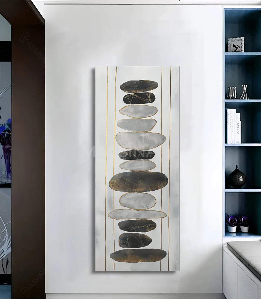 Cuadro Tranquil ambiente zen decoración mural serena Massinart
