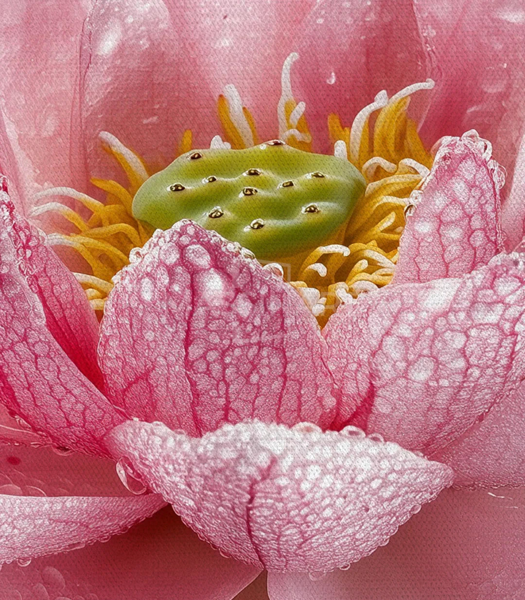 Cuadro Pink Lotus en decoración de cuarto de baño — Massinart