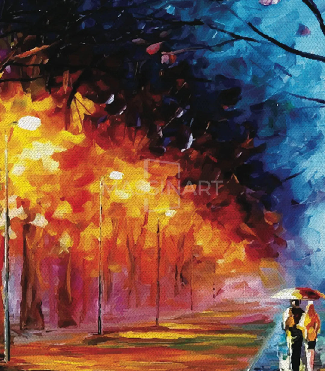 Variante decorativa — cuadro Paseo Nocturno promenade nocturna Massinart