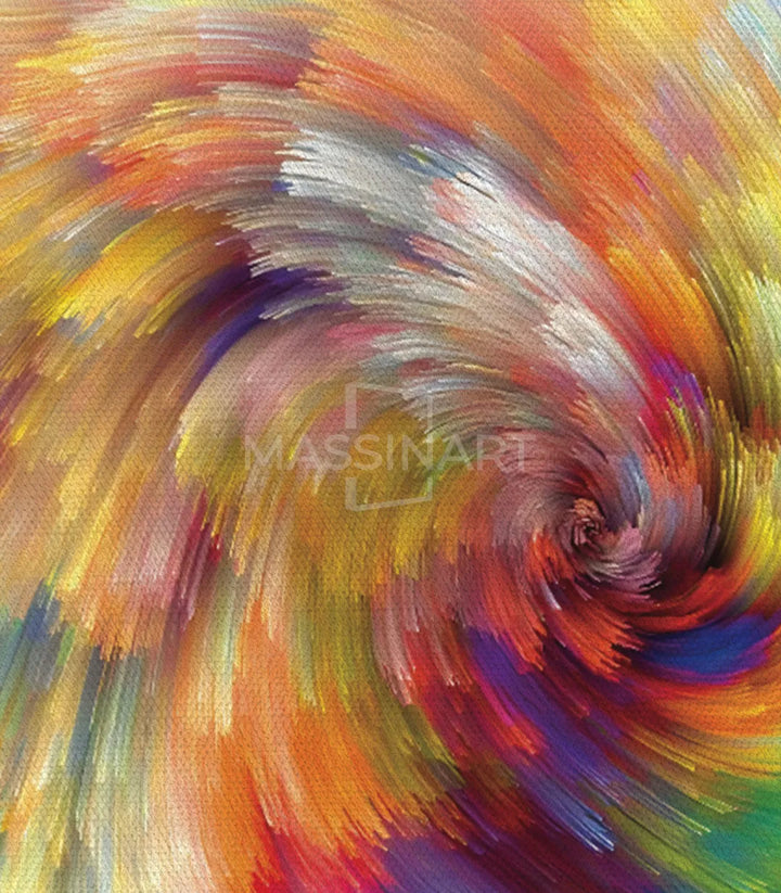 Cuadro expresionista moderno — composición abstracta de colores intensos Massinart