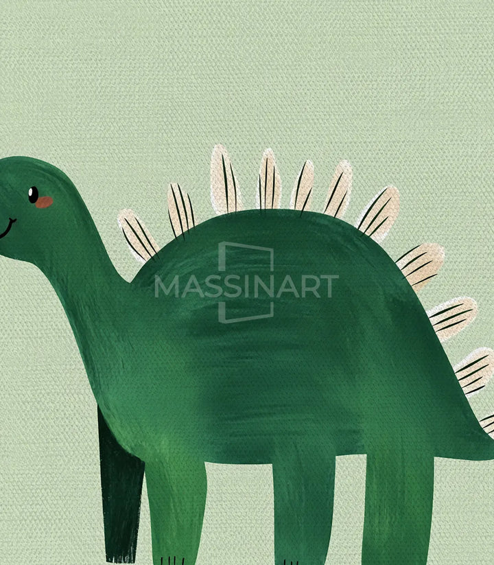 Cuadros enmarcados dinosaurios con marco negro habitación niño Massinart