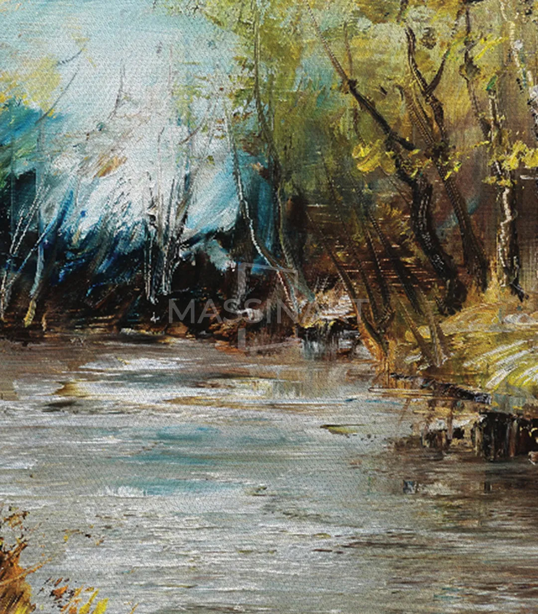 Presentación final de cuadro de paisaje natural Massinart